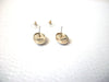 Vintage NAPIER Gold Red Stud Earrings 111720