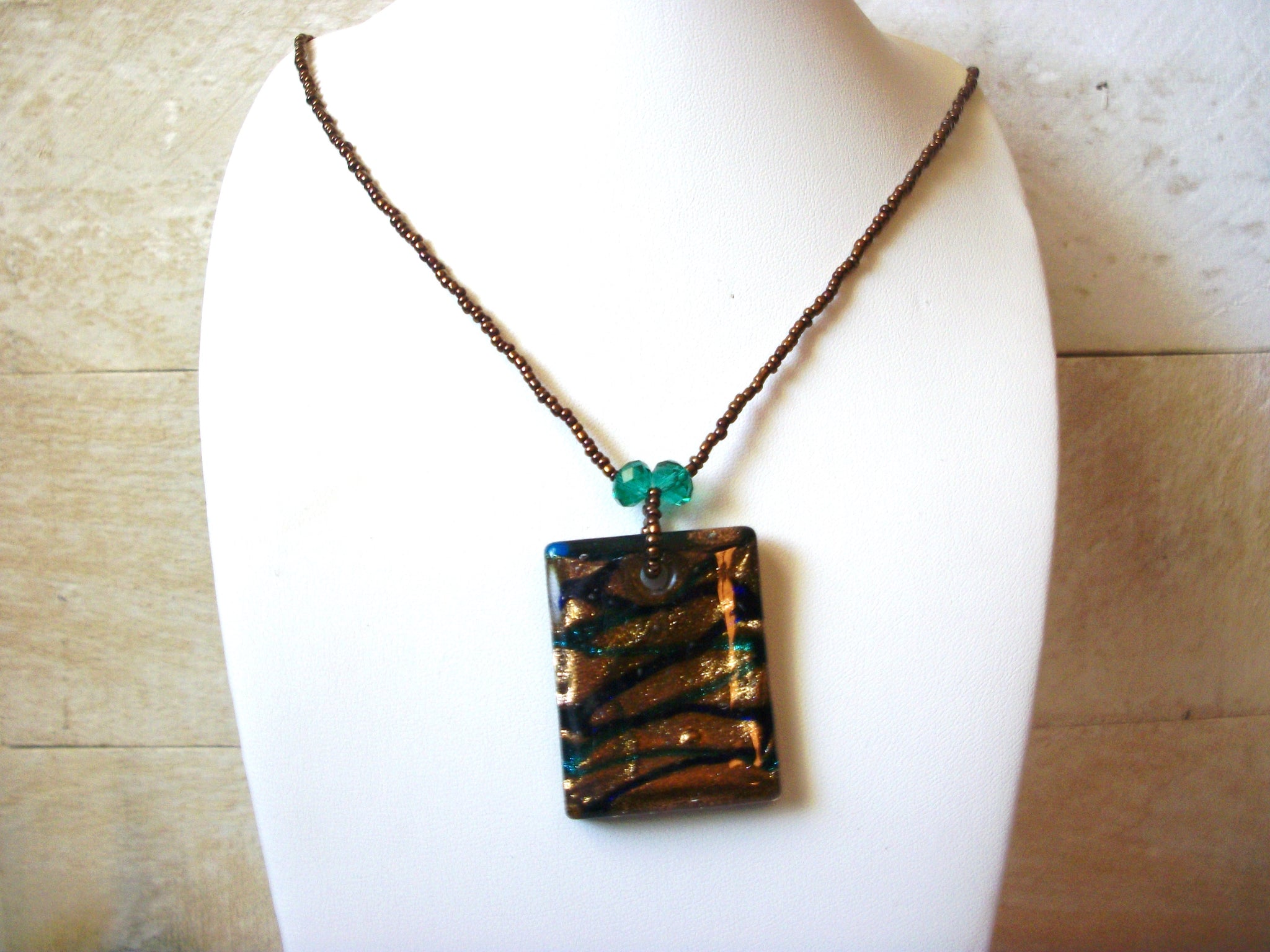 Dichroic Glass Necklace 51020