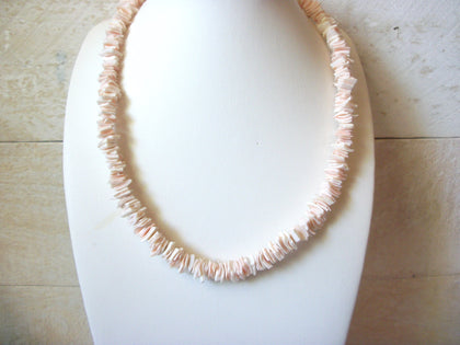 Pale Pink PUKA Shell Necklace 51120