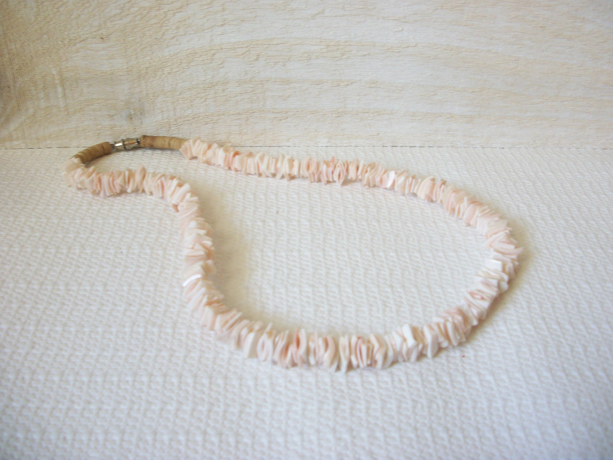 Pale Pink PUKA Shell Necklace 51120
