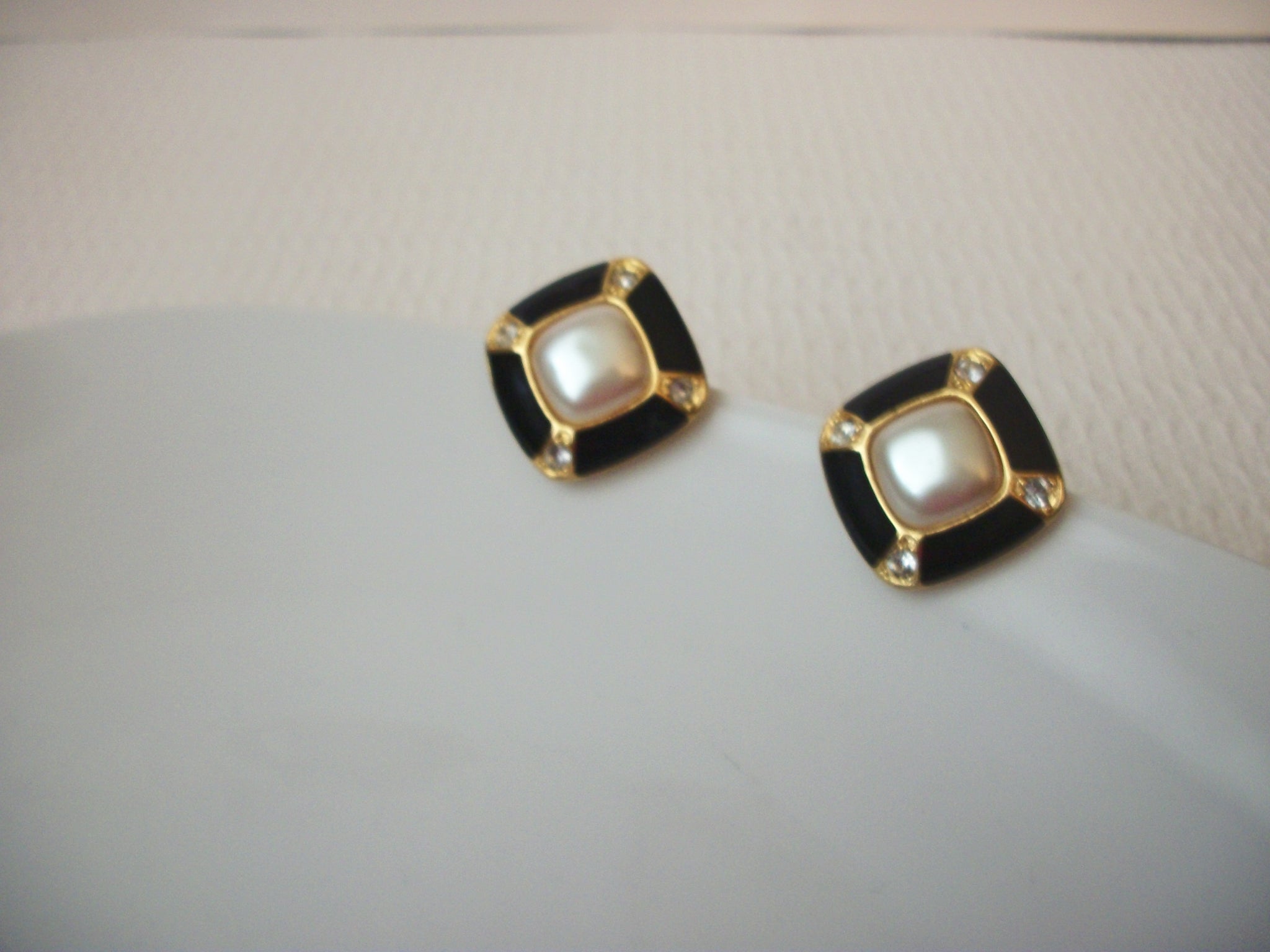 Retro Rhinestones Clip On Earrings 10416