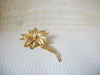 Retro Gold Toned Floral Brooch 51220