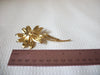 Retro Gold Toned Floral Brooch 51220