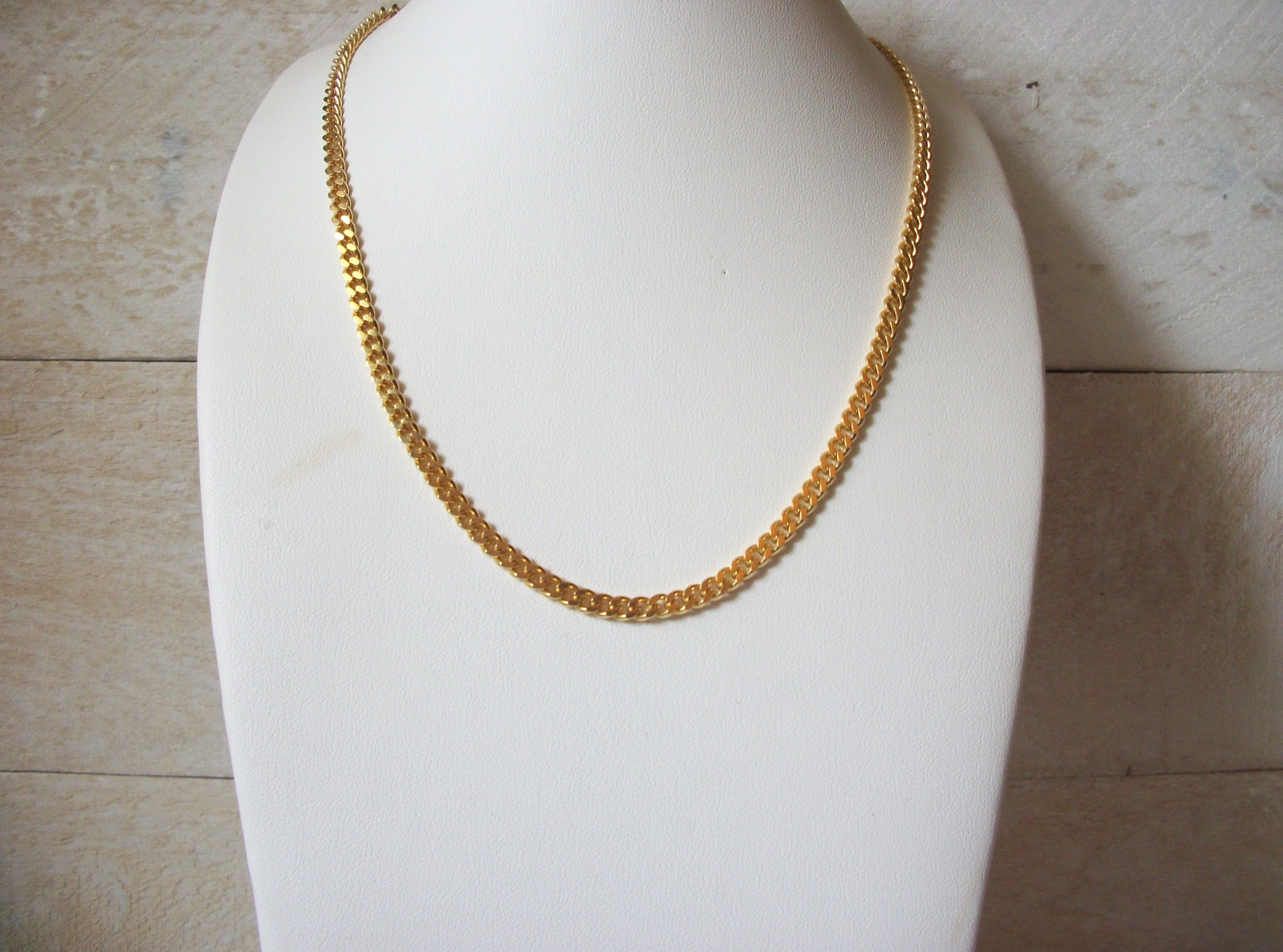 Retro Gold Toned Chain Necklace 51220