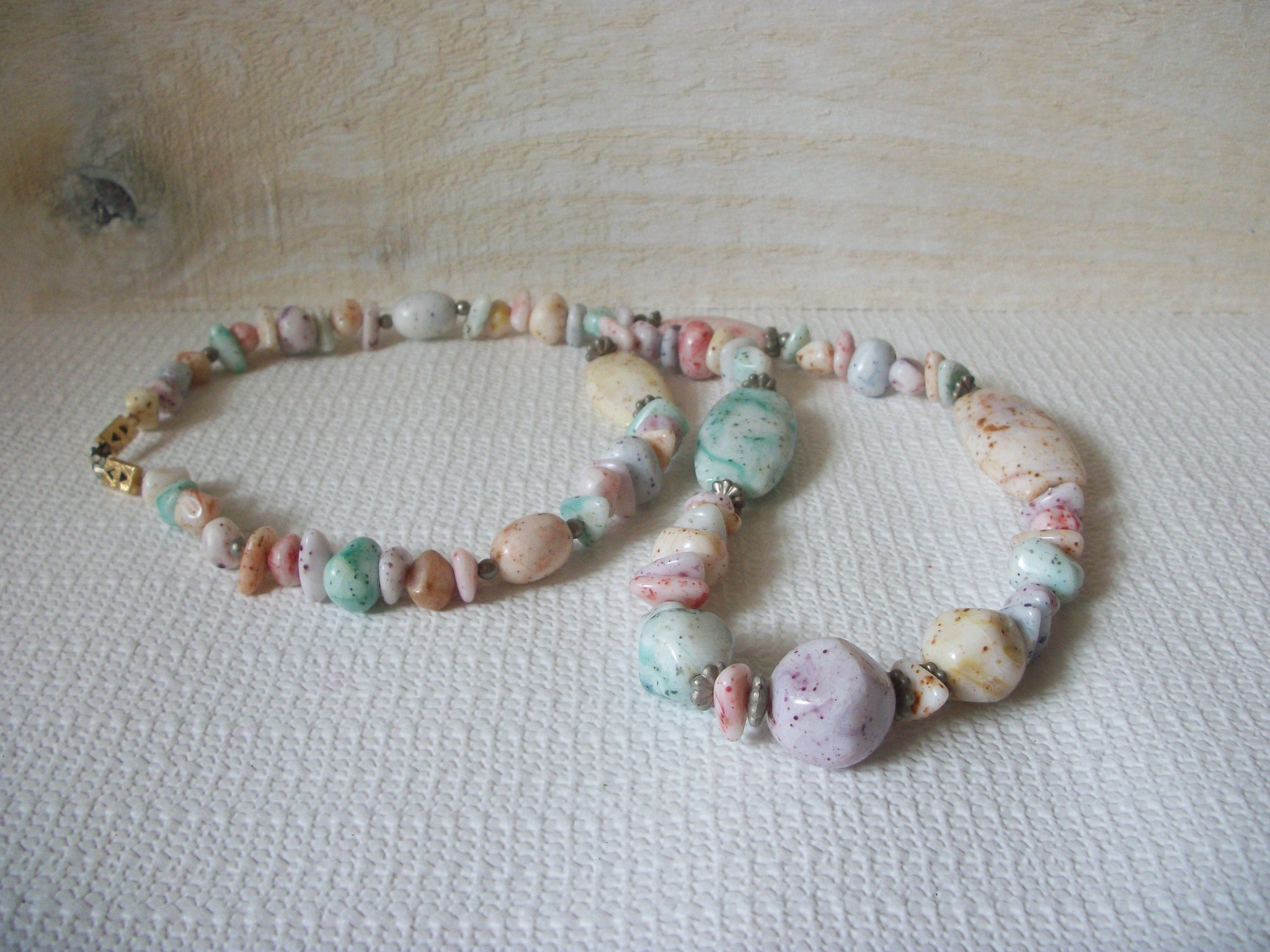 Retro Marbleized Pastels Necklace 51220
