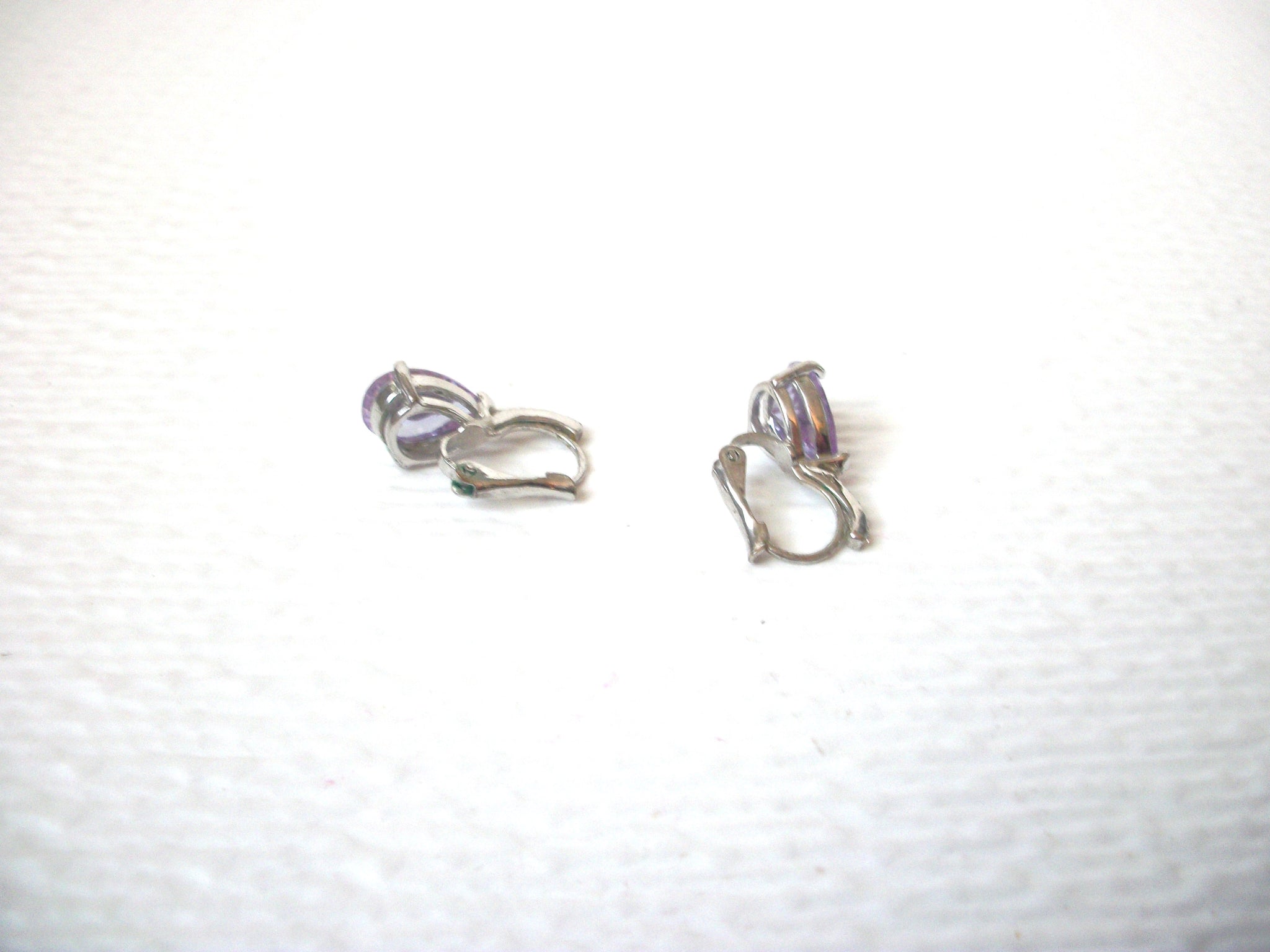 Retro Pale Lavender Amethyst Earrings 111820