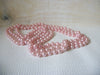Retro Pink Theater Faux Pearl Necklace 88 Inch 51220