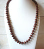 Retro Brown Pottery Beads Necklace 51320