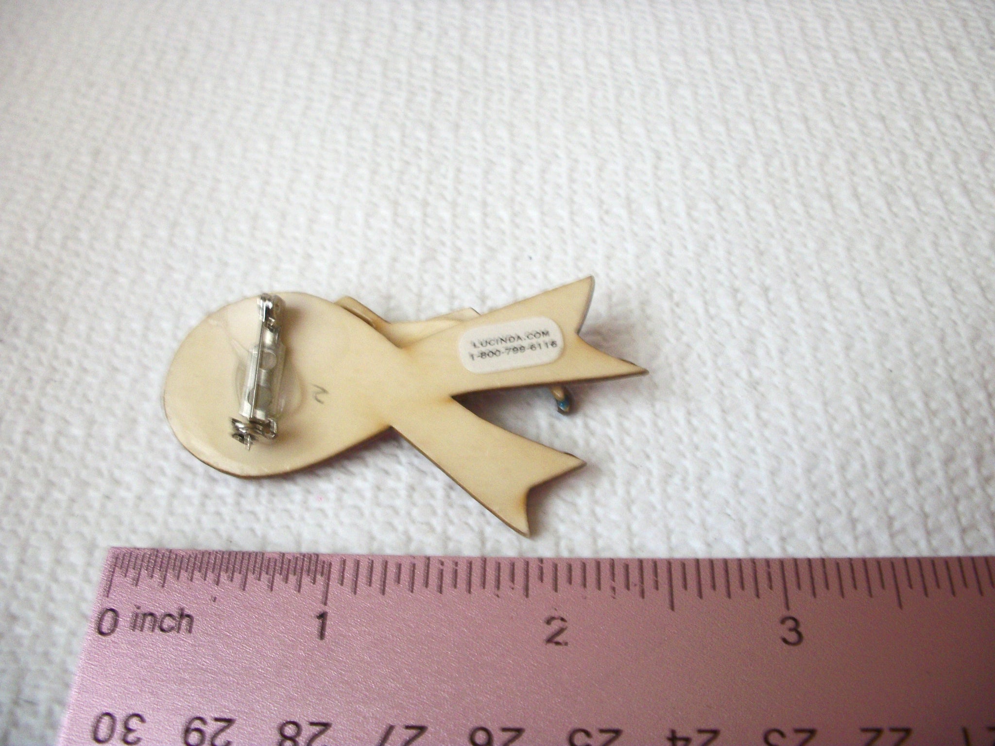 Lucinda Pink Ribbon Woman Pins 10416