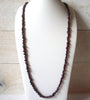 Vintage Plum Glass Stones Necklace 51420