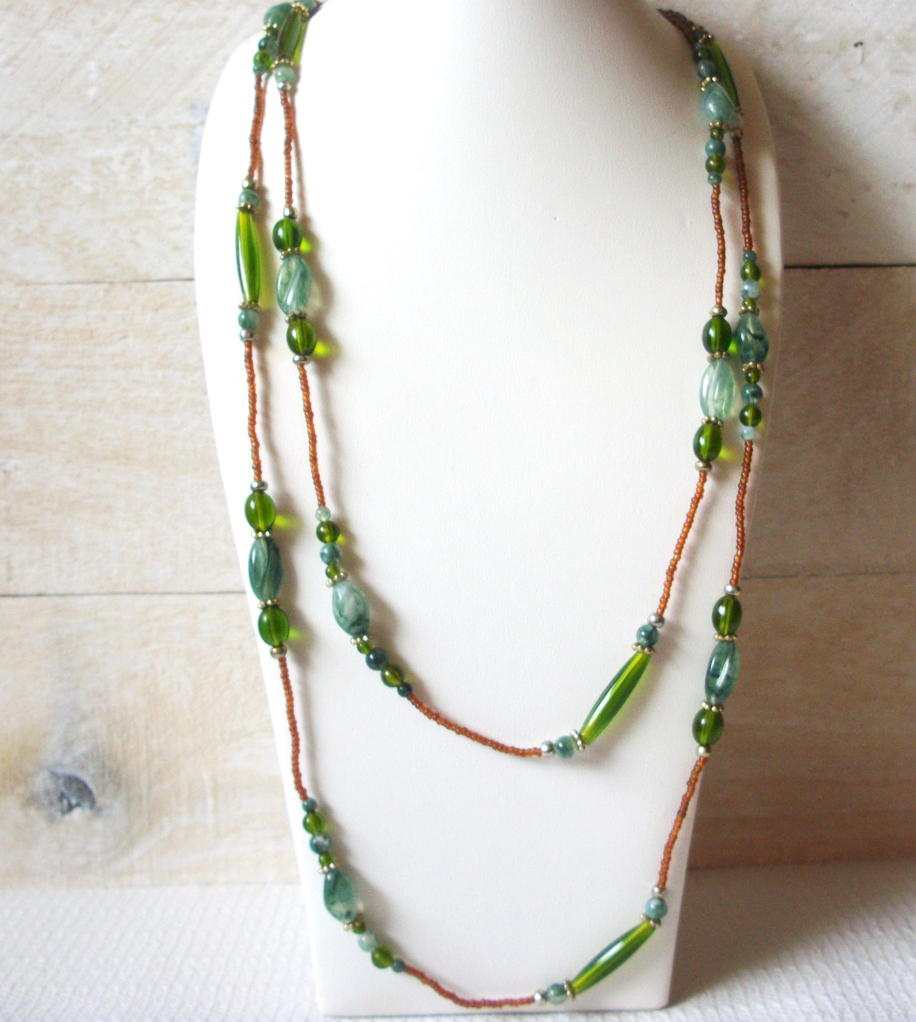 Retro Lucite Beads Necklace 51420