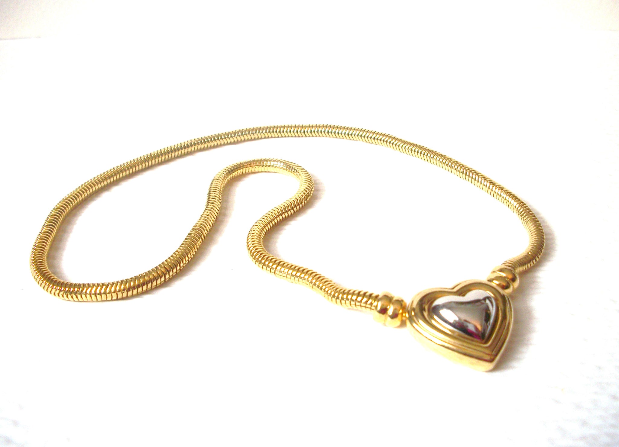 Vintage Joan Rivers Heart Necklace 112120