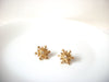 Vintage Smaller Rhinestone Snowflake Earrings 111120