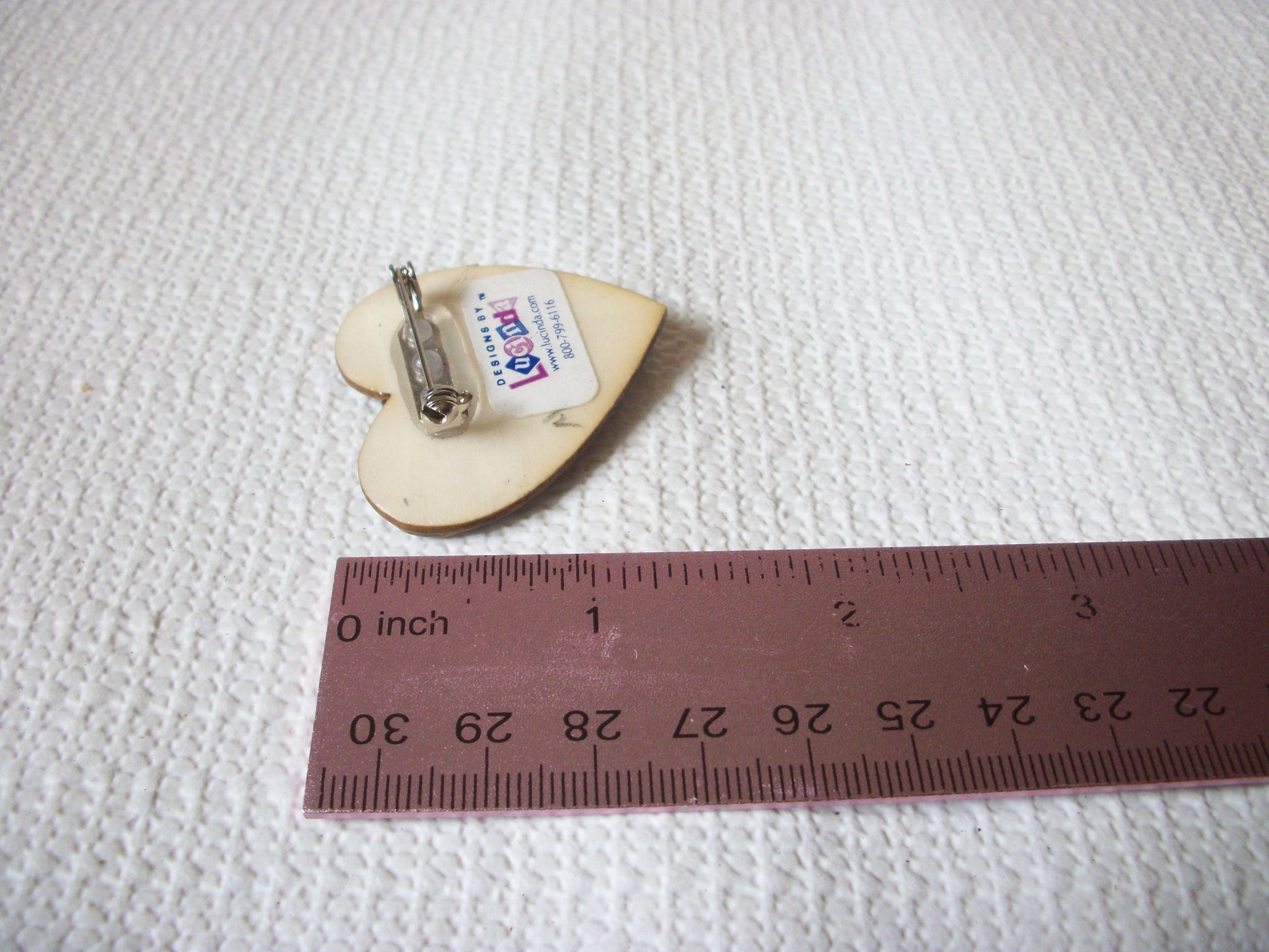 Designs By Lucinda, Heart Shaped RARE Pins 51420