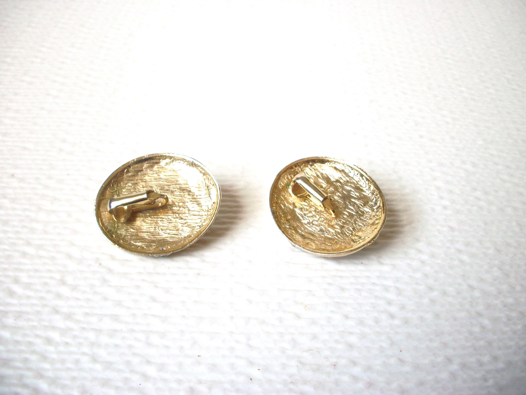 Vintage 1950s Black Glass Earrings 112020