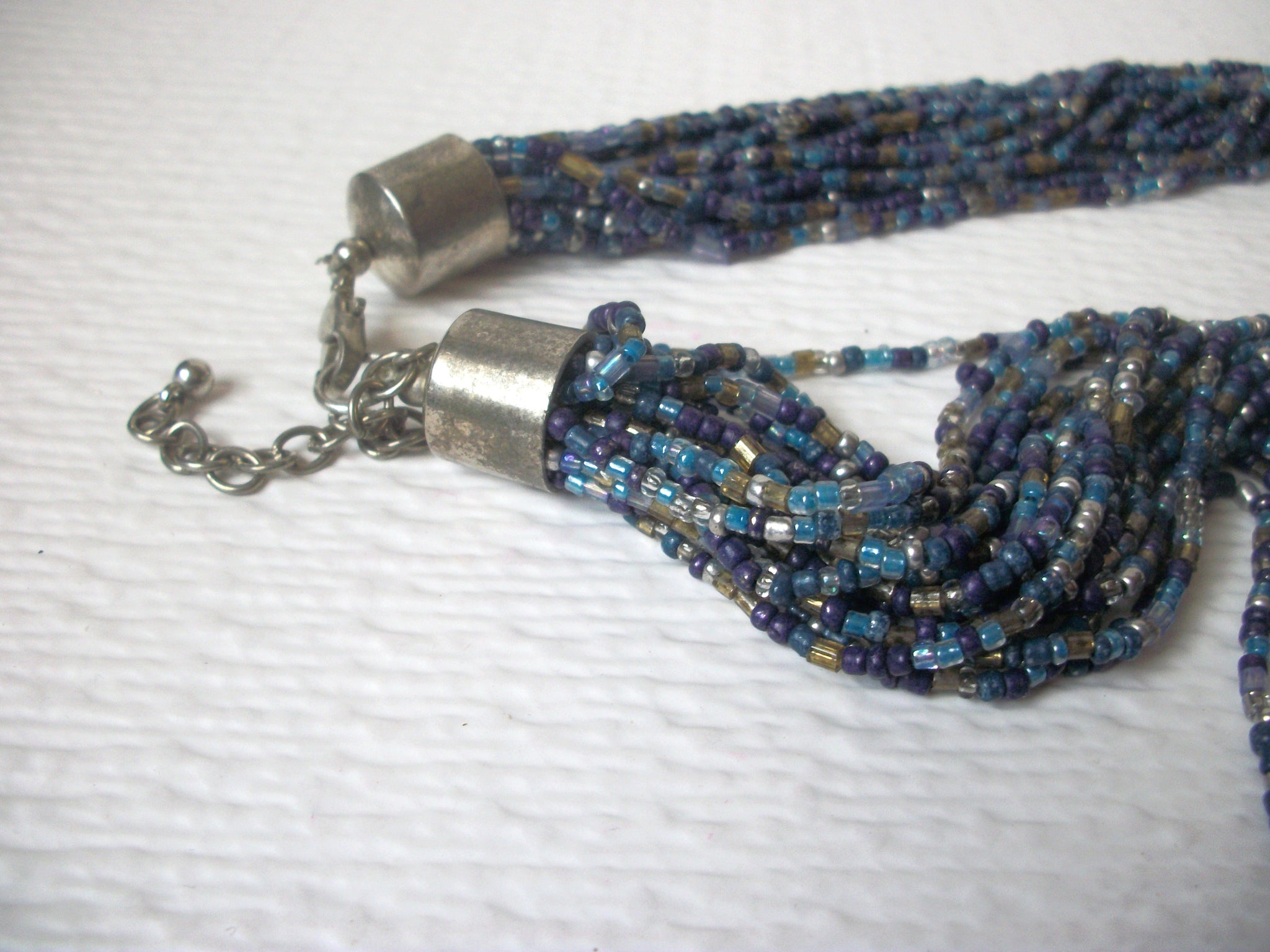 Vintage Southwestern Glass Seed Beads Necklace 112020