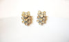 Vintage Rhinestones Clip On Earrings 8316