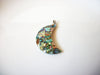 Australian Paua Abalone Crescent Moon Pendant 8316