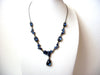 Vintage AVON Blue Rhinestone Necklace 112120