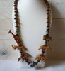 Massive Carved Animals African Necklace 51620
