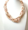 Vintage Glass Pearl Czech Glass Necklace 112120