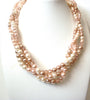 Vintage Glass Pearl Czech Glass Necklace 112120