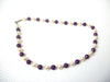Retro Faux Pearl Purple Necklace 112220