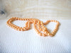 Retro 1970s Peach Theater Faux Pearls Necklace 51720