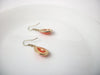 Retro Gold Orange Dangle Earrings 112120