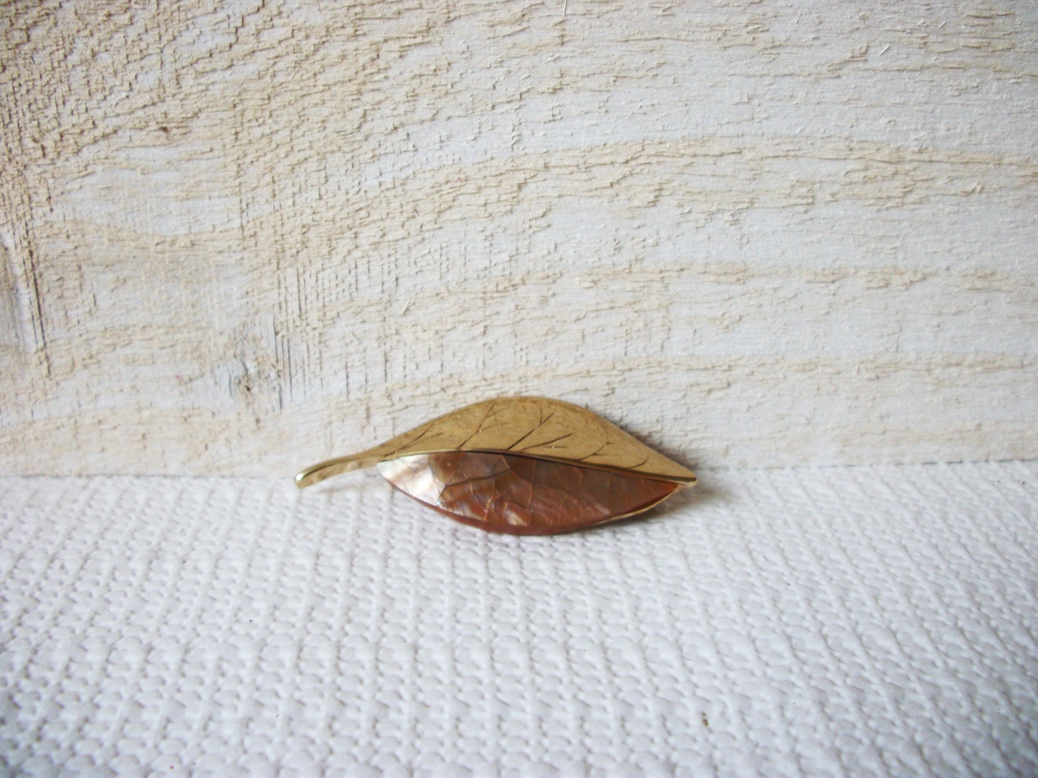 LC Stamped Leaf Brooch 51720