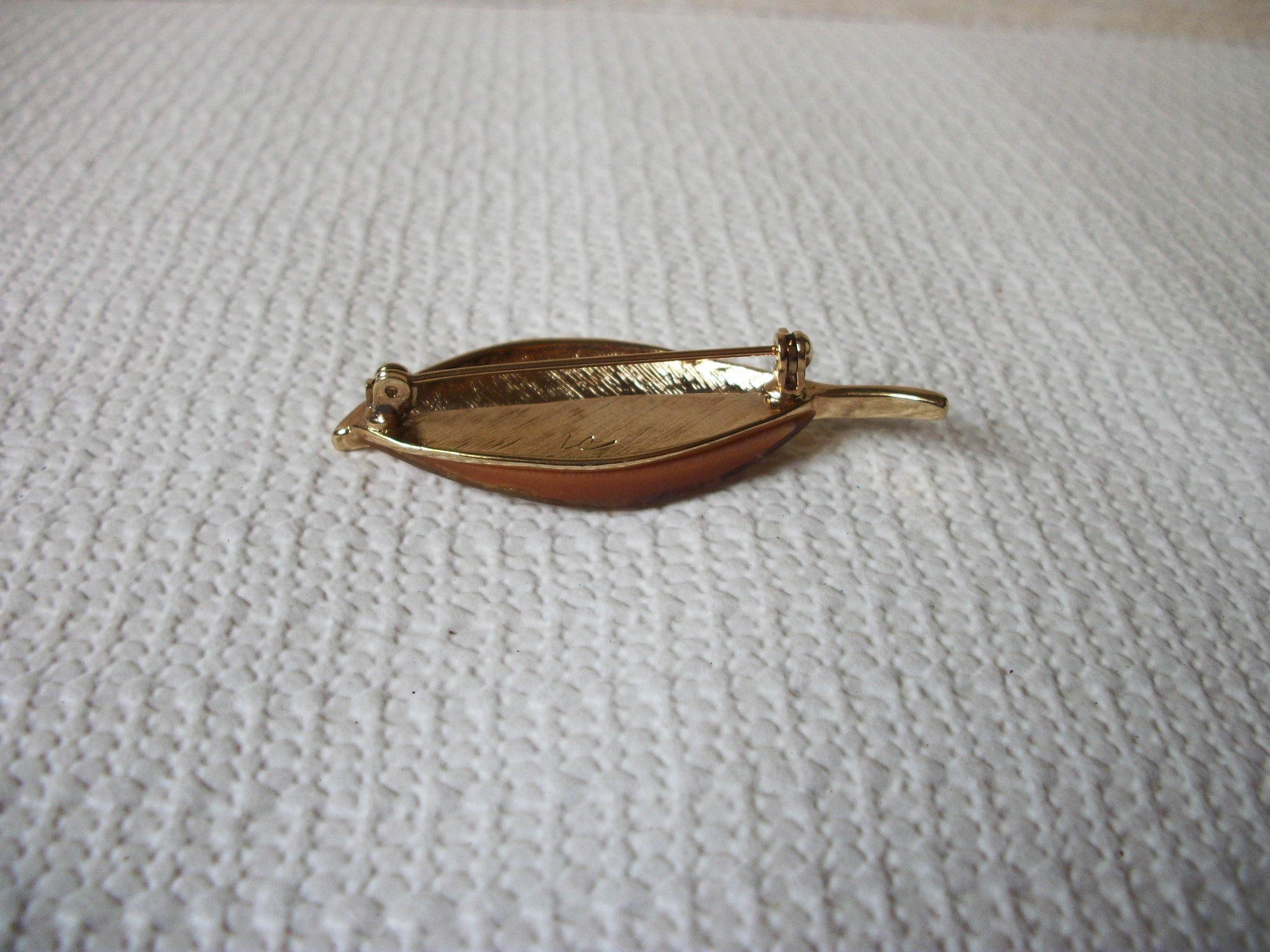 LC Stamped Leaf Brooch 51720