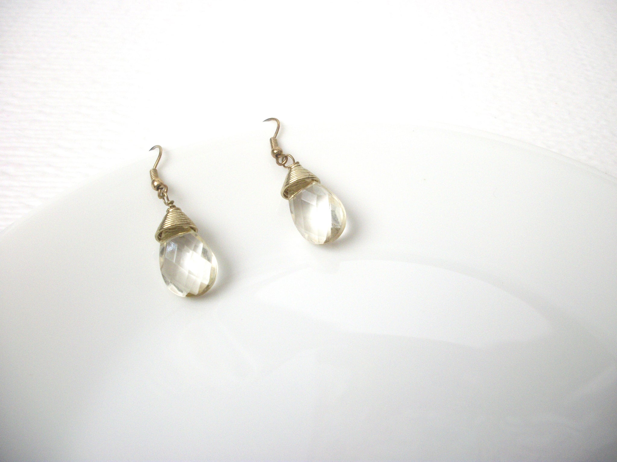 Retro Clear Dangle Earrings 112120