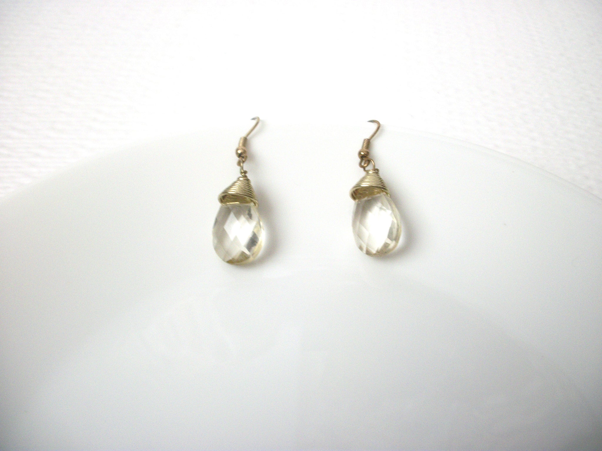 Retro Clear Dangle Earrings 112120