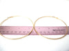 Retro 1970s Large Thin Hoop Earrings 112320