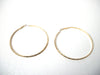 Retro 1970s Large Thin Hoop Earrings 112320