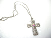 Retro Aurora Borelias Cross Necklace 112320