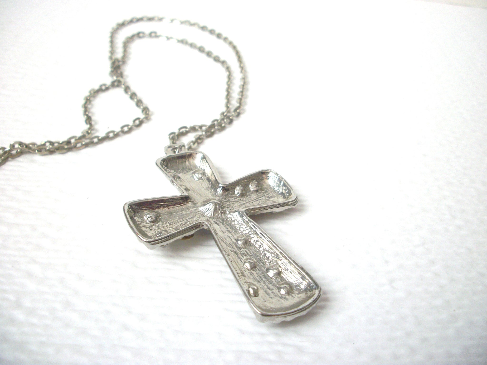 Retro Aurora Borelias Cross Necklace 112320
