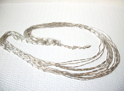 Vintage Coldwater Creek Silver Tones Long Necklace 112420