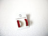 Vintage Coldwater Creek Gold Red Hoop Earrings 112520