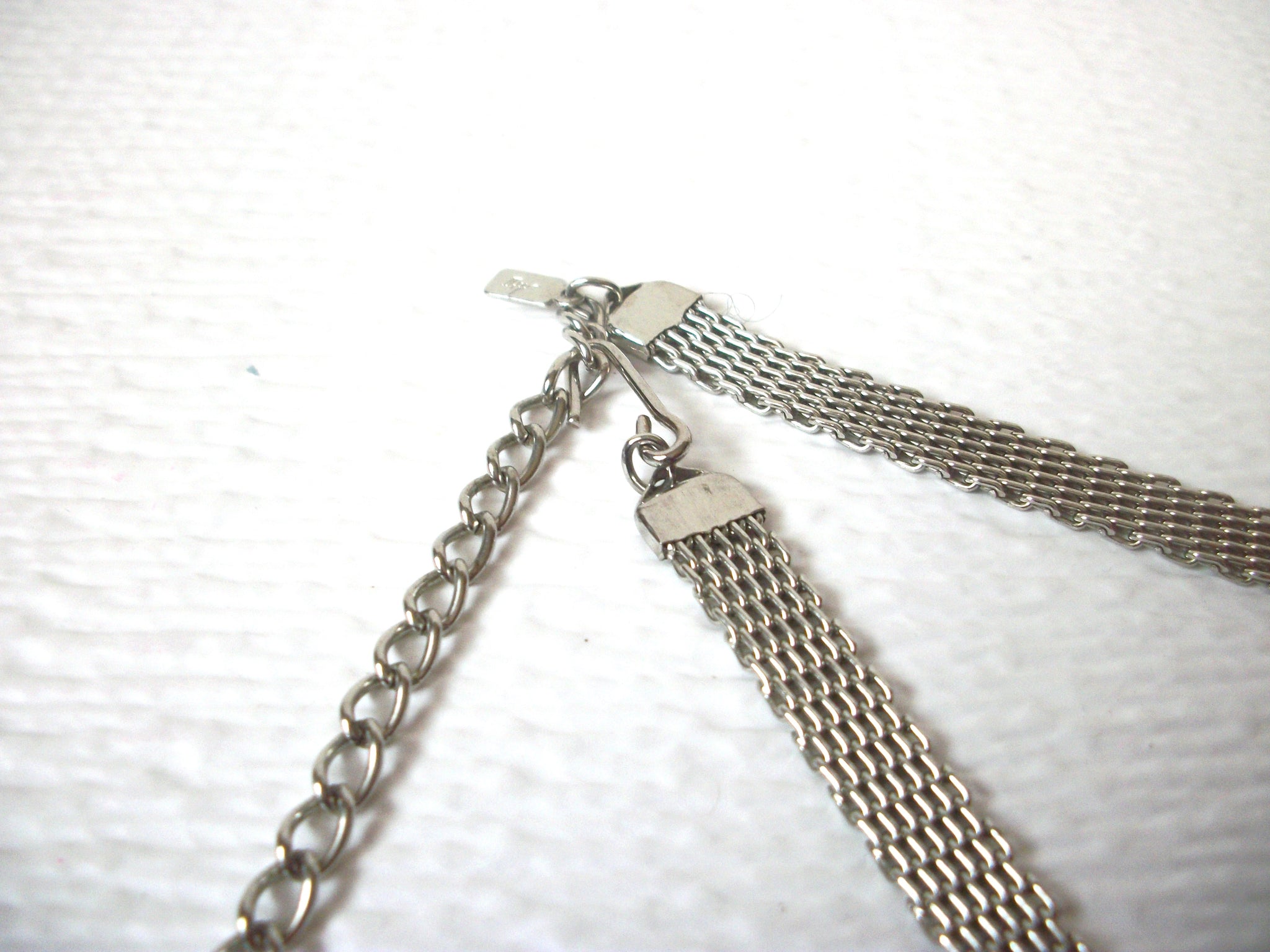 Vintage Act II Silver Toned Hematite Choker Necklace 112520