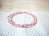 Retro Pink Glass Choker Necklace 51920