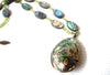 Vintage Coldwater Creek Paua Abalone Necklace 112320