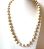 Retro Tan Plastic Beads Necklace 112320