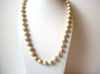 Retro Tan Plastic Beads Necklace 112320