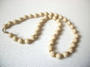 Retro Tan Plastic Beads Necklace 112320