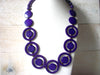Retro Vivid Purple Necklace 51920