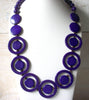 Retro Vivid Purple Necklace 51920