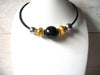 Retro Black Gold Choker Necklace 52020