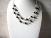 Black Clear Czech Glass Necklace 52020