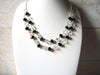 Black Clear Czech Glass Necklace 52020